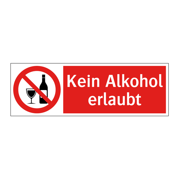 Kein Alkohol erlaubt
