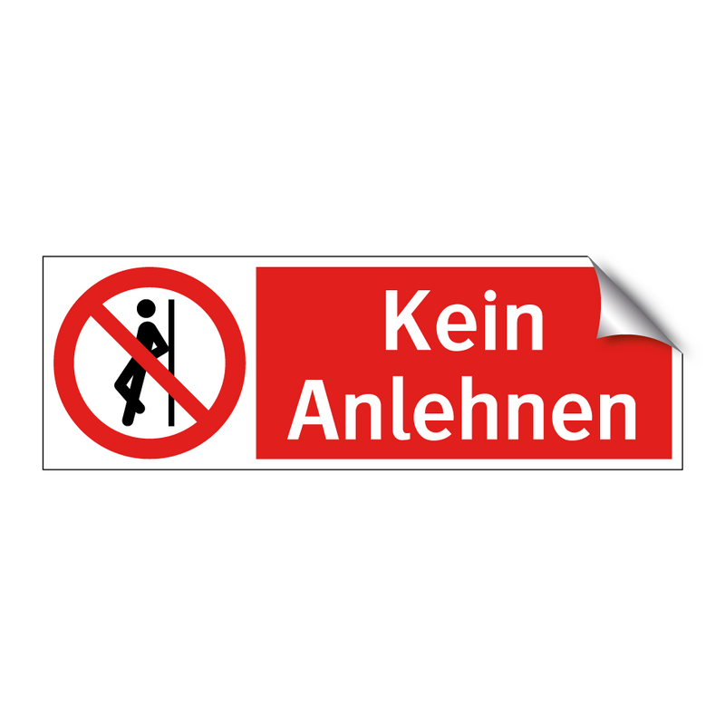 Kein Anlehnen