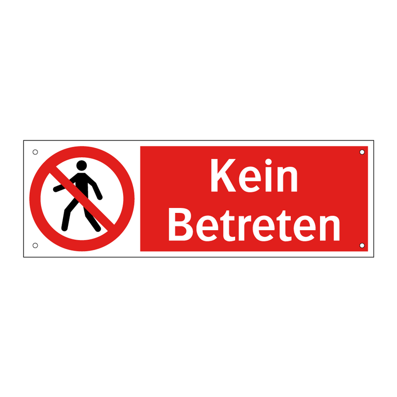 Kein Betreten