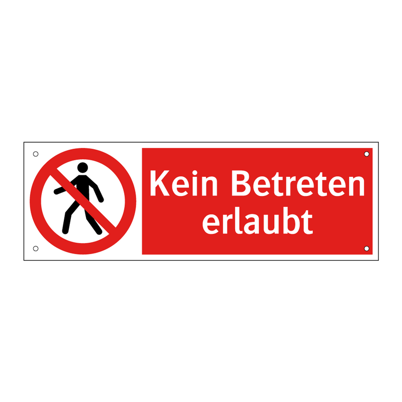 Kein Betreten erlaubt