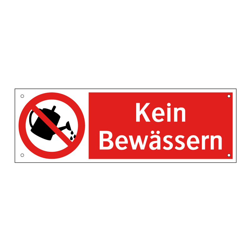 Kein Bewässern