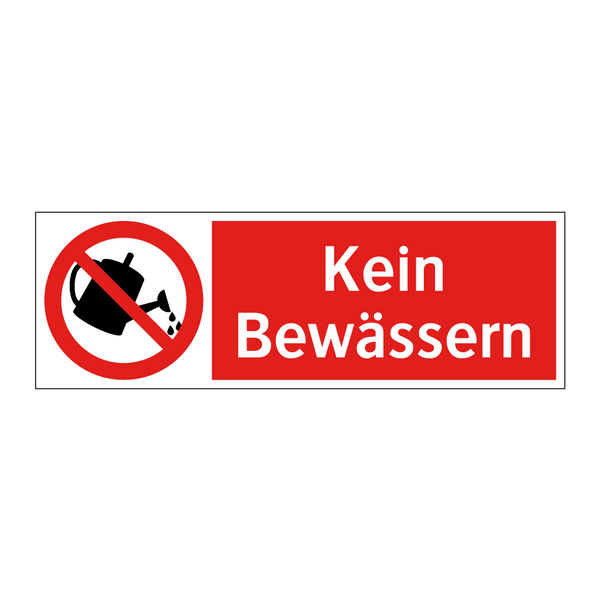 Kein Bewässern