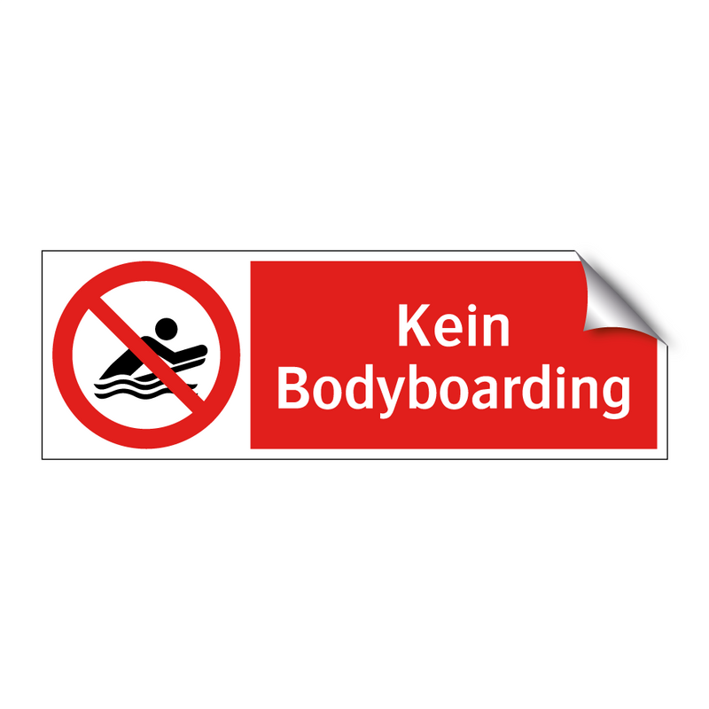 Kein Bodyboarding