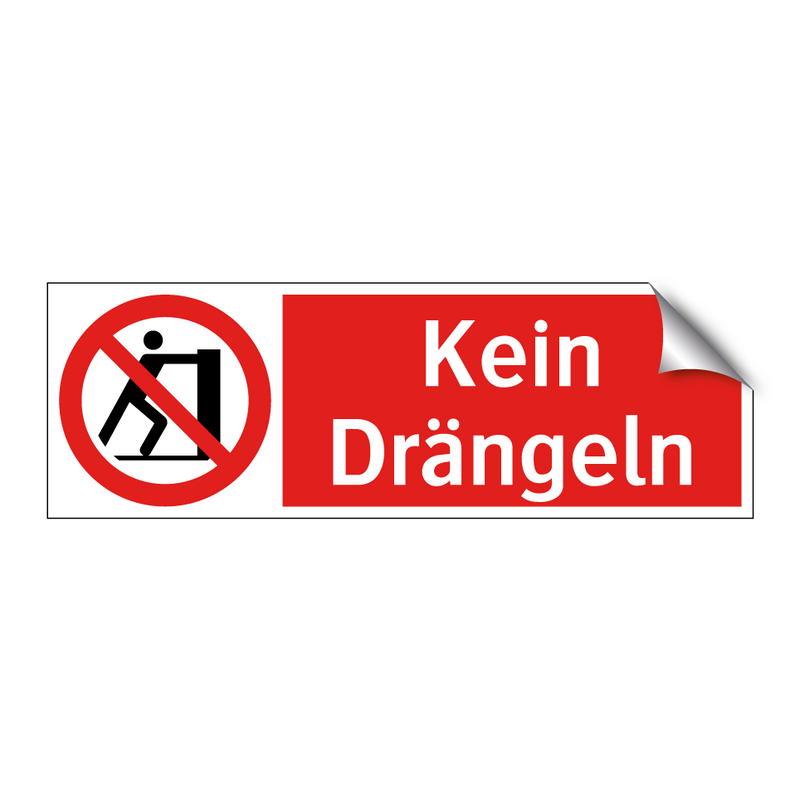 Kein Drängeln