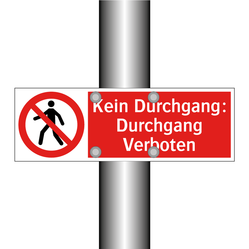 Kein Durchgang: Durchgang Verboten