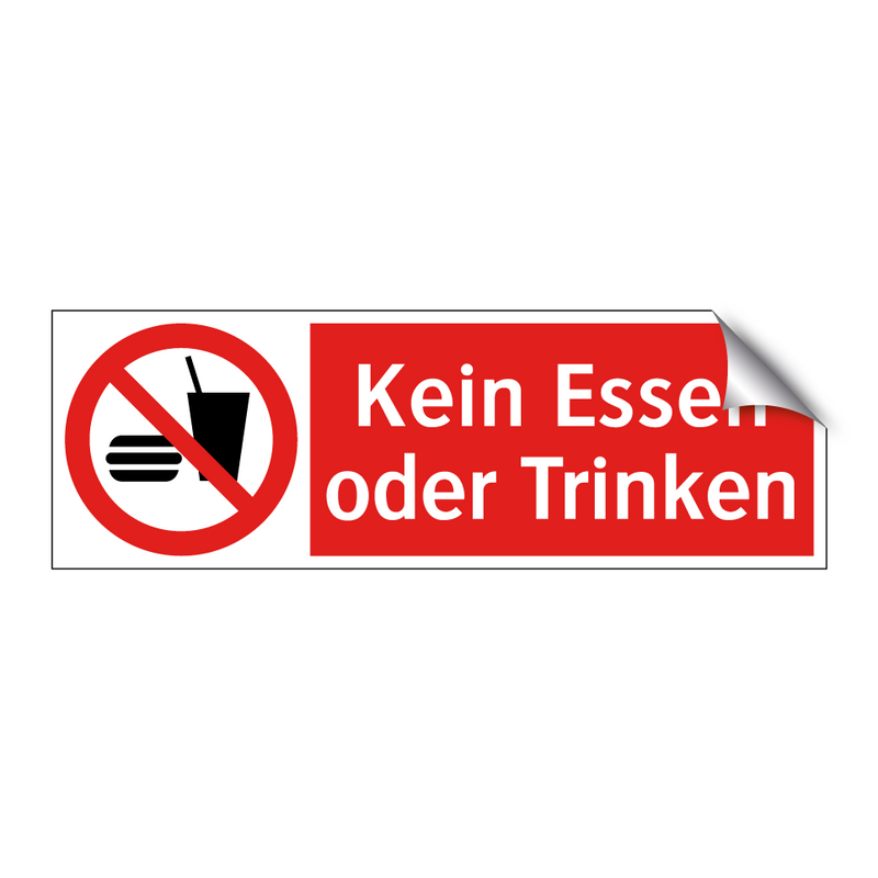 Kein Essen oder Trinken