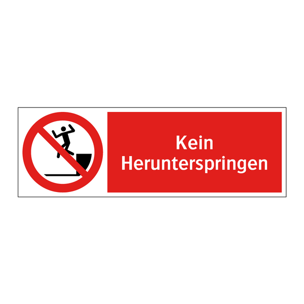 Kein Herunterspringen