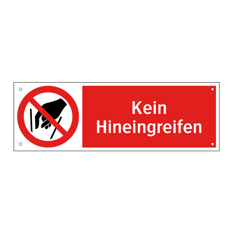 Kein Hineingreifen