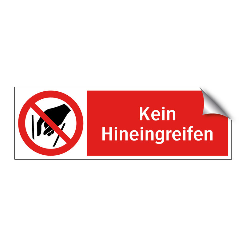 Kein Hineingreifen
