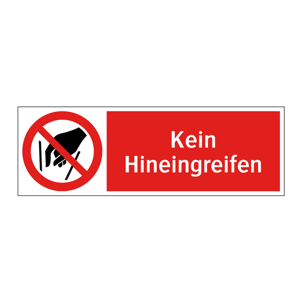 Kein Hineingreifen