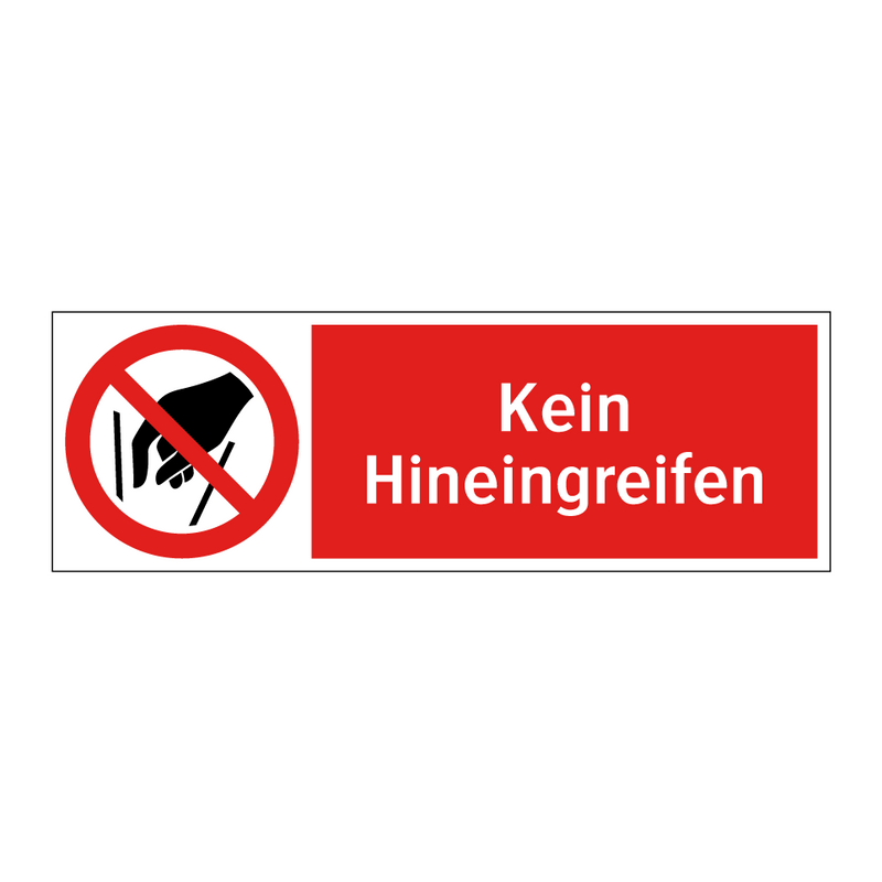 Kein Hineingreifen