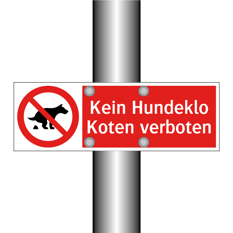 Kein Hundeklo Koten verboten