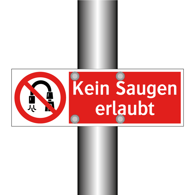 Kein Saugen erlaubt