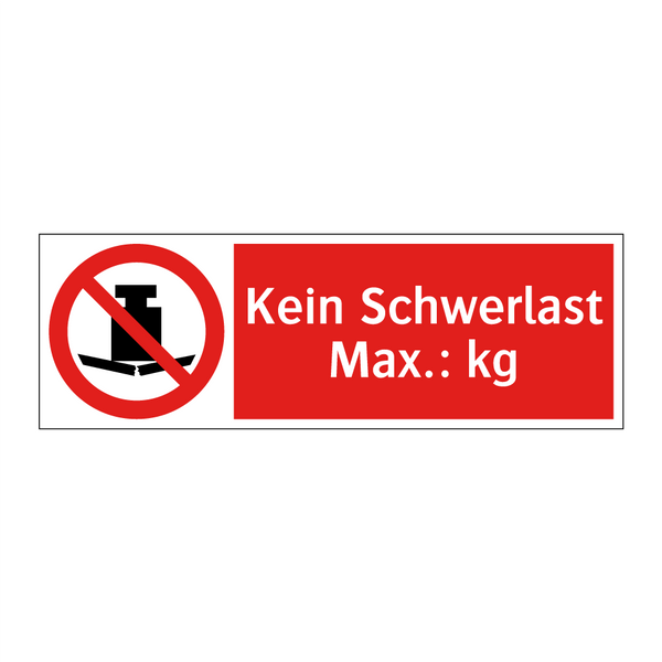 Kein Schwerlast Max.: kg