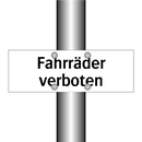 Fahrräder verboten
