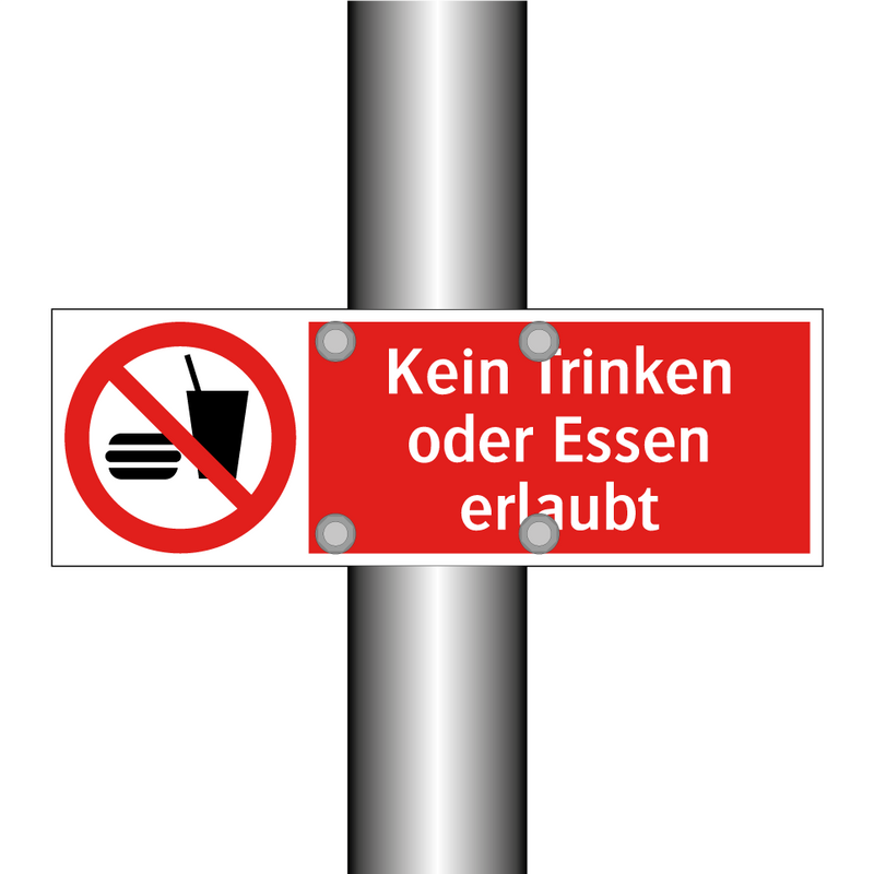 Kein Trinken oder Essen erlaubt