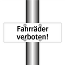 Fahrräder verboten!