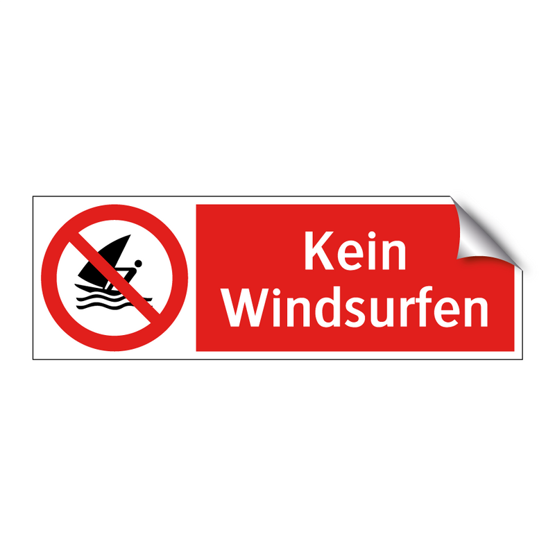 Kein Windsurfen