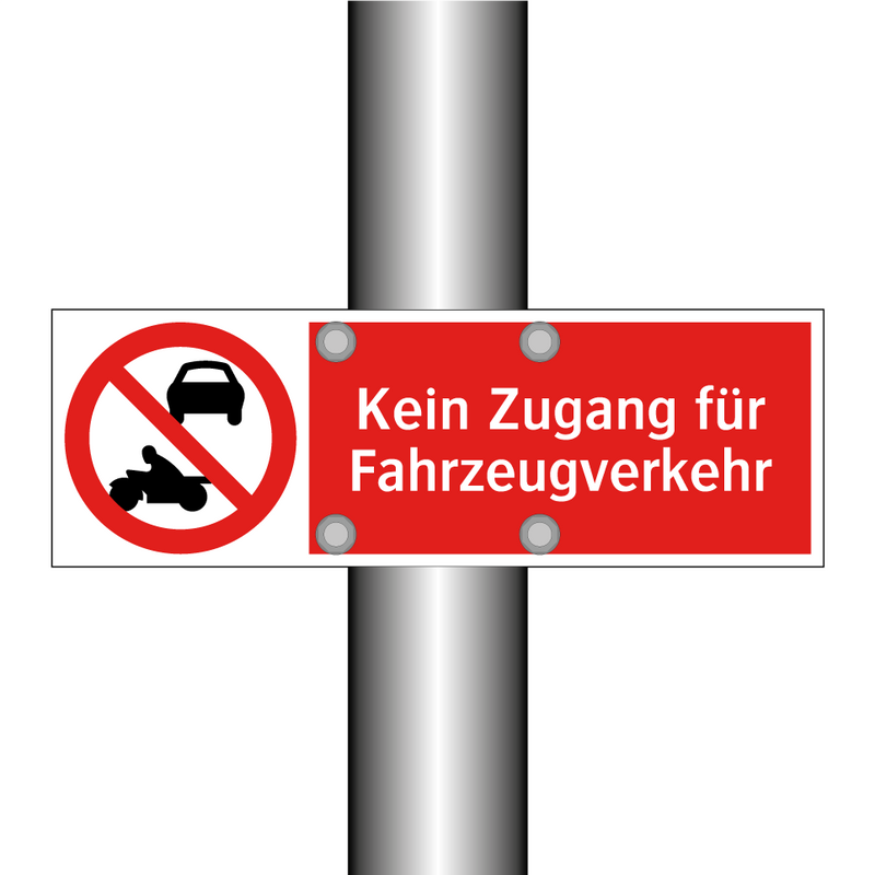 Kein Zugang für Fahrzeugverkehr
