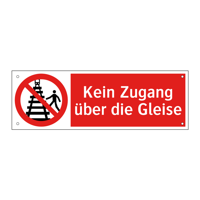 Kein Zugang über die Gleise