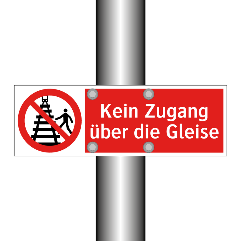 Kein Zugang über die Gleise