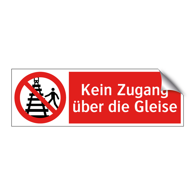 Kein Zugang über die Gleise