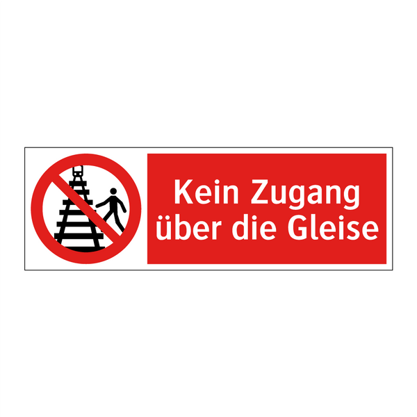 Kein Zugang über die Gleise