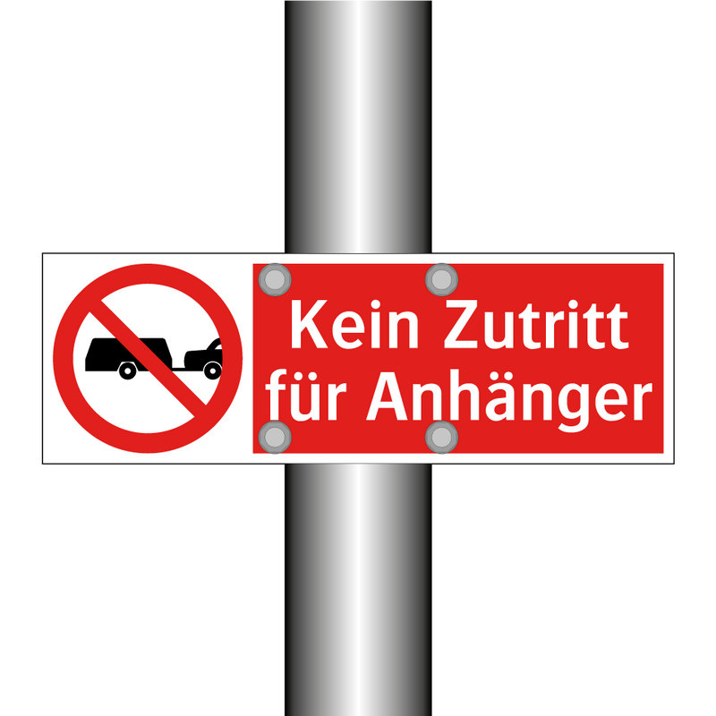 Kein Zutritt für Anhänger