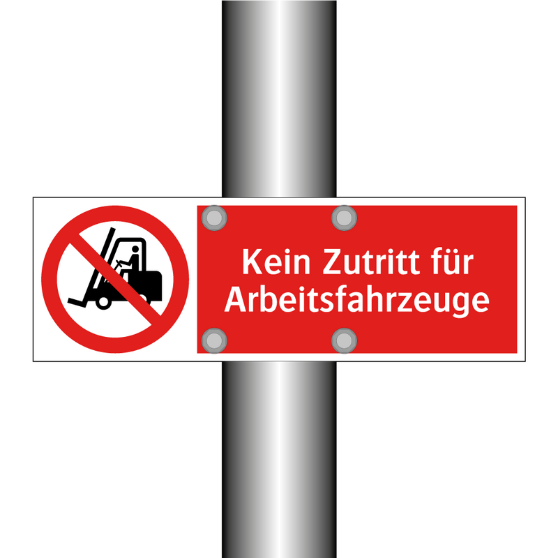 Kein Zutritt für Arbeitsfahrzeuge
