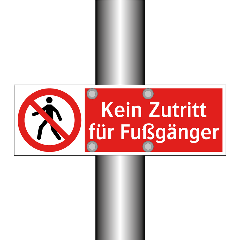 Kein Zutritt für Fußgänger