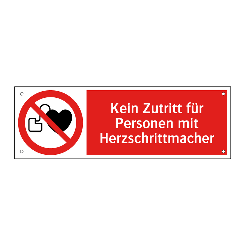 Kein Zutritt für Personen mit Herzschrittmacher