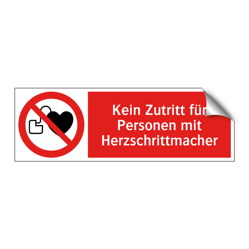 Kein Zutritt für Personen mit Herzschrittmacher