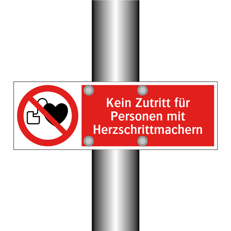 Kein Zutritt für Personen mit Herzschrittmachern