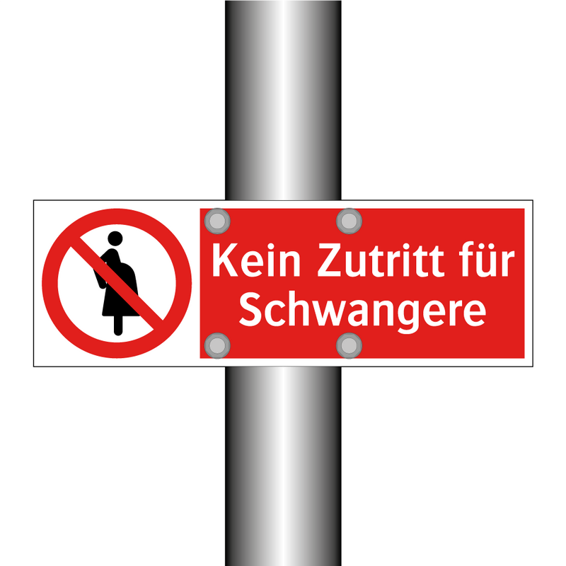 Kein Zutritt für Schwangere