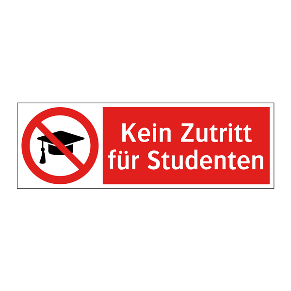 Kein Zutritt für Studenten