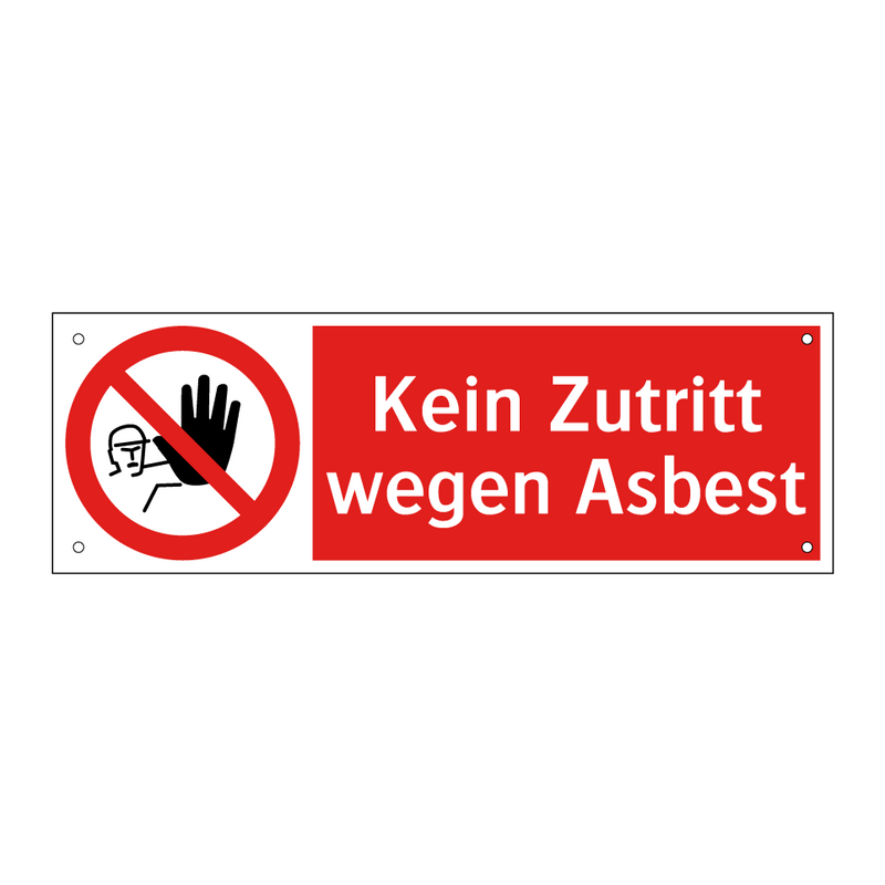 Kein Zutritt wegen Asbest