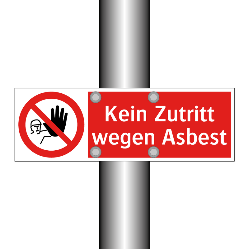 Kein Zutritt wegen Asbest
