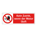 Kein Zutritt, wenn der Motor läuft