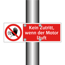 Kein Zutritt, wenn der Motor läuft