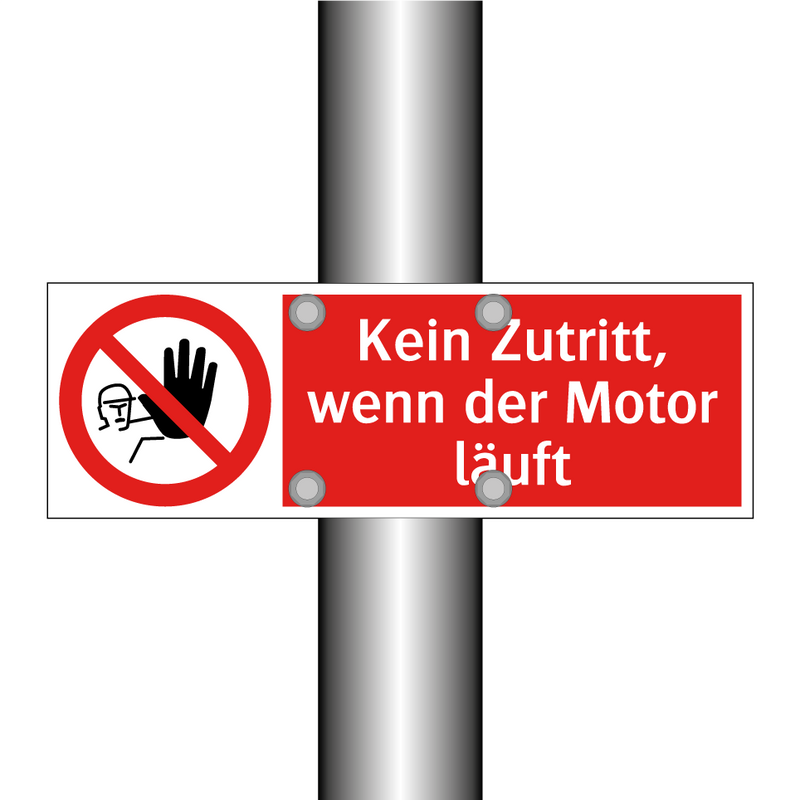 Kein Zutritt, wenn der Motor läuft