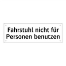 Fahrstuhl nicht für Personen benutzen