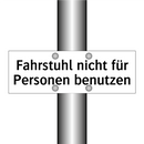 Fahrstuhl nicht für Personen benutzen