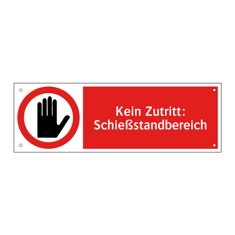 Kein Zutritt: Schießstandbereich