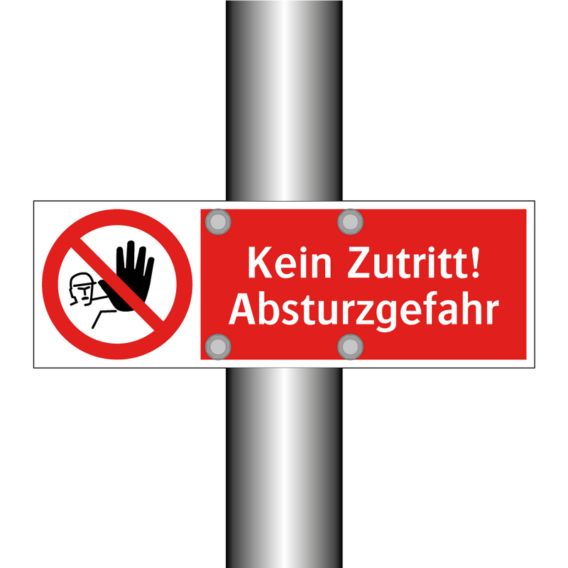 Kein Zutritt! Absturzgefahr