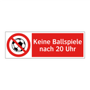 Keine Ballspiele nach 20 Uhr