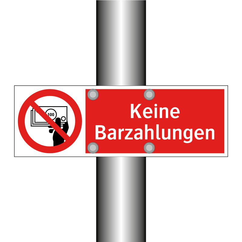 Keine Barzahlungen
