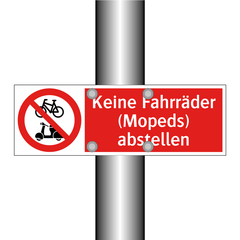 Keine Fahrräder (Mopeds) abstellen