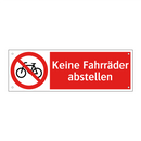 Keine Fahrräder abstellen