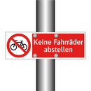 Keine Fahrräder abstellen