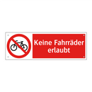 Keine Fahrräder erlaubt